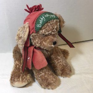 Hallmark Bunnies By The Bay BUDDY HOLLYDAY Plush Brown Puppy Dog Stuffed Animal